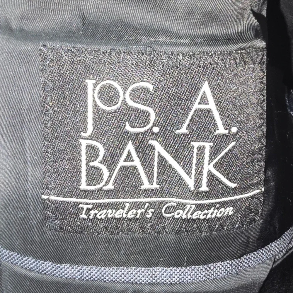 Jos. A. Bank Traveler's Collection Metropolitan Slim Fit 100% Wool Blazer 40L